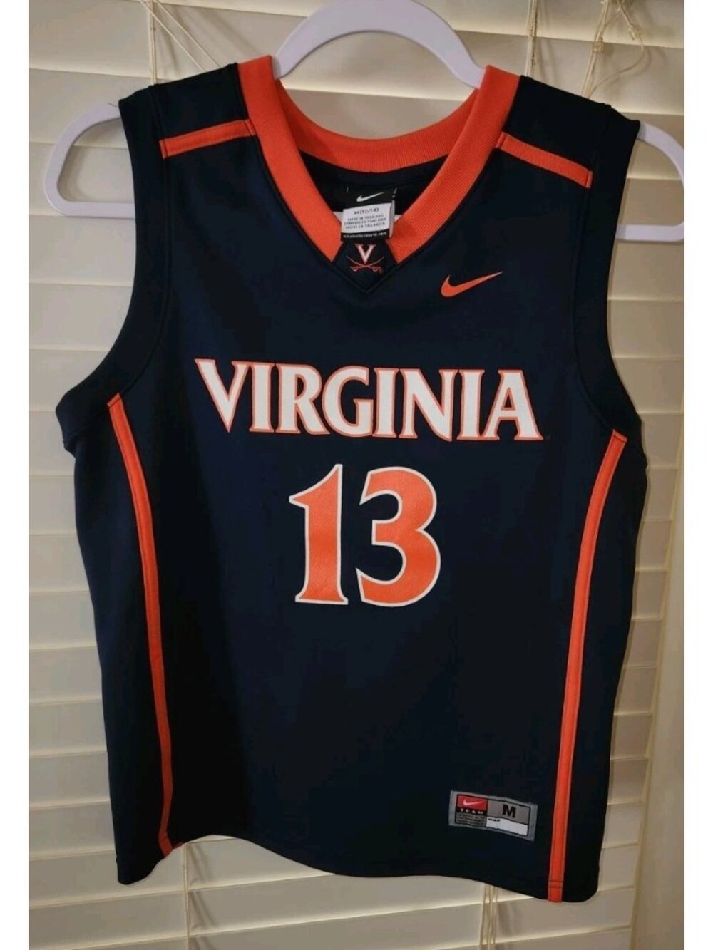 Nike Virginia Cavaliers  Basketball #13 Jersey Blue Youth M (12/14)